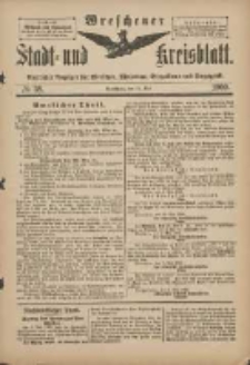 Wreschener Stadt und Kreisblatt: amtlicher Anzeiger f&uuml;r Wreschen, Miloslaw, Strzalkowo und Umgegend 1900.05.12 Nr38