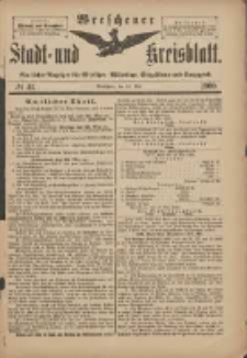 Wreschener Stadt und Kreisblatt: amtlicher Anzeiger für Wreschen, Miloslaw, Strzalkowo und Umgegend 1900.05.23 Nr41