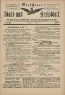 Wreschener Stadt und Kreisblatt: amtlicher Anzeiger für Wreschen, Miloslaw, Strzalkowo und Umgegend 1900.06.09 Nr46