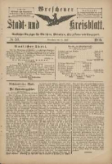 Wreschener Stadt und Kreisblatt: amtlicher Anzeiger f&uuml;r Wreschen, Miloslaw, Strzalkowo und Umgegend 1900.06.25 Nr50
