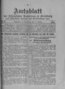 Amtsblatt der K&ouml;niglichen Preussischen Regierung zu Bromberg. 1916.01.15 No.3