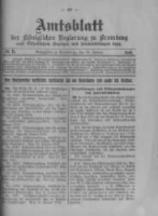 Amtsblatt der K&ouml;niglichen Preussischen Regierung zu Bromberg. 1916.01.29 No.5