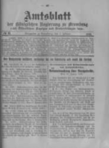 Amtsblatt der K&ouml;niglichen Preussischen Regierung zu Bromberg. 1916.02.05 No.6