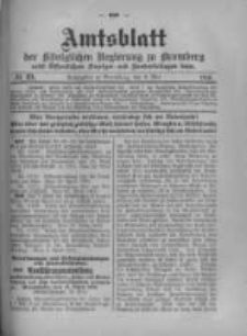Amtsblatt der K&ouml;niglichen Preussischen Regierung zu Bromberg. 1916.05.06 No.19