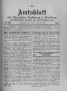 Amtsblatt der K&ouml;niglichen Preussischen Regierung zu Bromberg. 1916.05.13 No.20