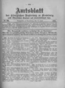 Amtsblatt der K&ouml;niglichen Preussischen Regierung zu Bromberg. 1916.06.17 No.25