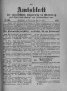 Amtsblatt der K&ouml;niglichen Preussischen Regierung zu Bromberg. 1916.07.22 No.30