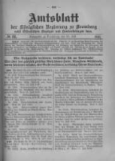 Amtsblatt der K&ouml;niglichen Preussischen Regierung zu Bromberg. 1916.07.29 No.31