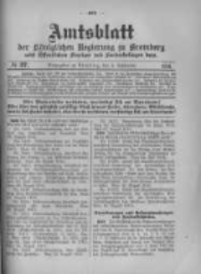 Amtsblatt der K&ouml;niglichen Preussischen Regierung zu Bromberg. 1916.09.09 No.37