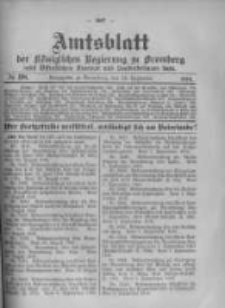 Amtsblatt der K&ouml;niglichen Preussischen Regierung zu Bromberg. 1916.09.16 No.38