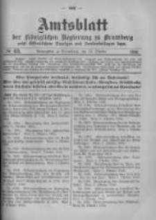 Amtsblatt der K&ouml;niglichen Preussischen Regierung zu Bromberg. 1916.10.21 No.43