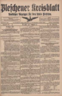 Pleschener Kreisblatt: Amtlicher Anzeiger für den Kreis Pleschen 1917.08.04 Jg.65 Nr62