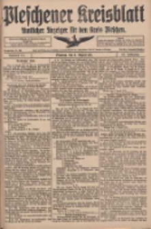 Pleschener Kreisblatt: Amtlicher Anzeiger f&uuml;r den Kreis Pleschen 1917.08.11 Jg.65 Nr64