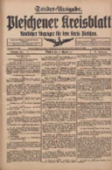 Pleschener Kreisblatt: Amtlicher Anzeiger f&uuml;r den Kreis Pleschen 1917.08.16 Jg.65 Nr65a