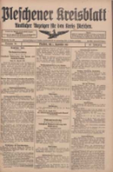 Pleschener Kreisblatt: Amtlicher Anzeiger f&uuml;r den Kreis Pleschen 1917.09.01 Jg.65 Nr70