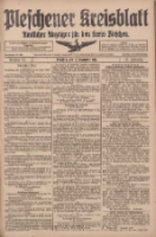 Pleschener Kreisblatt: Amtlicher Anzeiger f&uuml;r den Kreis Pleschen 1917.09.08 Jg.65 Nr72