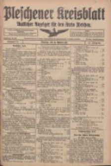 Pleschener Kreisblatt: Amtlicher Anzeiger f&uuml;r den Kreis Pleschen 1917.10.20 Jg.65 Nr84
