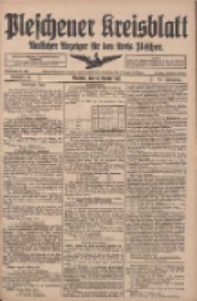 Pleschener Kreisblatt: Amtlicher Anzeiger f&uuml;r den Kreis Pleschen 1917.10.24 Jg.65 Nr85