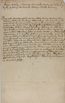 Rozkaz Adama Sieniawskiego wystawienia regiment&oacute;w pieszych z 10.11.1711