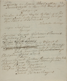 Praesentes na Seymie Warszawskim dwuniedzielnym in Anno 1712 mense aprili