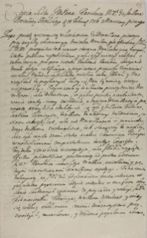 Copia listu Im Pana kanclerza w. k. [Jan Szembek] do Im Pana woiewody podolskiego d. 14 februa; z Warszawy pisanego