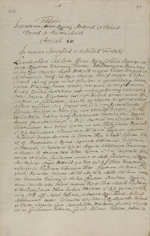 Faederis Imperatorem inter Regemq; Britanniae et Poloniae, Viennae in Austria sanciti articuli XV 15.01.1719