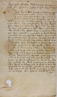 Kopia listu Im podkanclerzego koronnego [Jan Aleksander Lipski] do Xci. Imci. prymasa z Drezna de 22.08.1728