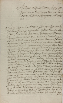 Skarga na uciemiężenia od wojsk saskich w pow. Pyzdry 1712