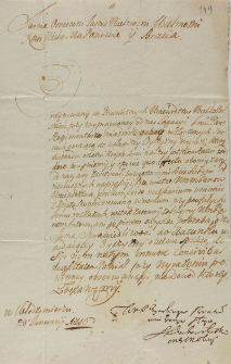 Legacja regimentarza Gniazdowskiego do wojew&oacute;dztw wielkopolskich 21.01.1716