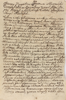 Uniwersał Andrzeja Drogosława Sk&oacute;rzewskiego gen majora, marszałka skonfederowanych woj. pozn. i kaliskiego o stawienie się w Środzie 15.09.1716