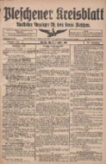 Pleschener Kreisblatt: Amtlicher Anzeiger f&uuml;r den Kreis Pleschen 1917.12.15 Jg.65 Nr100