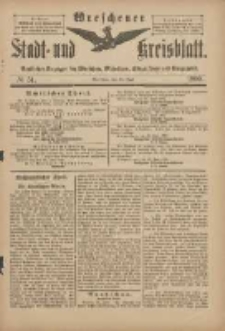 Wreschener Stadt und Kreisblatt: amtlicher Anzeiger f&uuml;r Wreschen, Miloslaw, Strzalkowo und Umgegend 1900.06.27 Nr51
