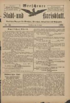 Wreschener Stadt und Kreisblatt: amtlicher Anzeiger f&uuml;r Wreschen, Miloslaw, Strzalkowo und Umgegend 1900.06.30 Nr52