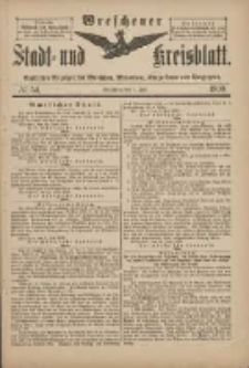 Wreschener Stadt und Kreisblatt: amtlicher Anzeiger für Wreschen, Miloslaw, Strzalkowo und Umgegend 1900.07.07 Nr54