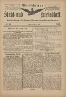 Wreschener Stadt und Kreisblatt: amtlicher Anzeiger für Wreschen, Miloslaw, Strzalkowo und Umgegend 1900.07.14 Nr56