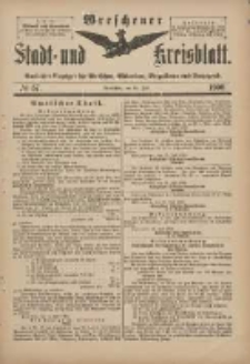 Wreschener Stadt und Kreisblatt: amtlicher Anzeiger f&uuml;r Wreschen, Miloslaw, Strzalkowo und Umgegend 1900.07.18 Nr57