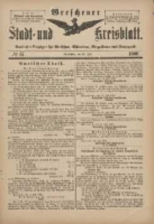 Wreschener Stadt und Kreisblatt: amtlicher Anzeiger für Wreschen, Miloslaw, Strzalkowo und Umgegend 1900.07.18 Nr57