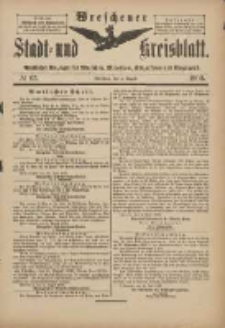 Wreschener Stadt und Kreisblatt: amtlicher Anzeiger für Wreschen, Miloslaw, Strzalkowo und Umgegend 1900.08.08 Nr63