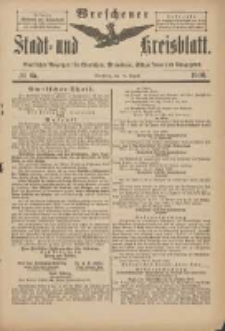 Wreschener Stadt und Kreisblatt: amtlicher Anzeiger f&uuml;r Wreschen, Miloslaw, Strzalkowo und Umgegend 1900.08.15 Nr65