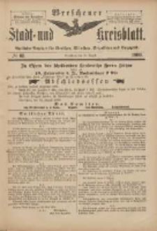 Wreschener Stadt und Kreisblatt: amtlicher Anzeiger f&uuml;r Wreschen, Miloslaw, Strzalkowo und Umgegend 1900.08.29 Nr69