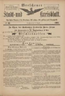 Wreschener Stadt und Kreisblatt: amtlicher Anzeiger für Wreschen, Miloslaw, Strzalkowo und Umgegend 1900.08.29 Nr69