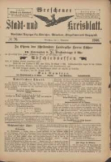 Wreschener Stadt und Kreisblatt: amtlicher Anzeiger für Wreschen, Miloslaw, Strzalkowo und Umgegend 1900.09.01 Nr70