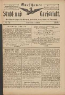 Wreschener Stadt und Kreisblatt: amtlicher Anzeiger f&uuml;r Wreschen, Miloslaw, Strzalkowo und Umgegend 1900.09.08 Nr72