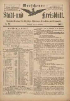 Wreschener Stadt und Kreisblatt: amtlicher Anzeiger f&uuml;r Wreschen, Miloslaw, Strzalkowo und Umgegend 1900.09.12 Nr73