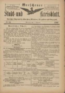 Wreschener Stadt und Kreisblatt: amtlicher Anzeiger f&uuml;r Wreschen, Miloslaw, Strzalkowo und Umgegend 1900.09.15 Nr74