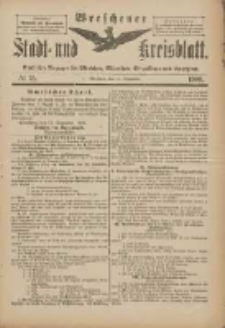 Wreschener Stadt und Kreisblatt: amtlicher Anzeiger f&uuml;r Wreschen, Miloslaw, Strzalkowo und Umgegend 1900.09.19 Nr75