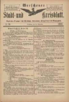 Wreschener Stadt und Kreisblatt: amtlicher Anzeiger f&uuml;r Wreschen, Miloslaw, Strzalkowo und Umgegend 1900.09.22 Nr76