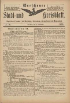 Wreschener Stadt und Kreisblatt: amtlicher Anzeiger für Wreschen, Miloslaw, Strzalkowo und Umgegend 1900.09.22 Nr76