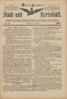 Wreschener Stadt und Kreisblatt: amtlicher Anzeiger für Wreschen, Miloslaw, Strzalkowo und Umgegend 1900.10.06 Nr80
