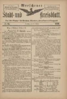 Wreschener Stadt und Kreisblatt: amtlicher Anzeiger f&uuml;r Wreschen, Miloslaw, Strzalkowo und Umgegend 1900.10.20 Nr85